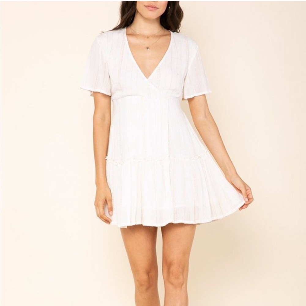 Anthropologie x RAGA • NWT • Golden Rules Mini Wrap Dress